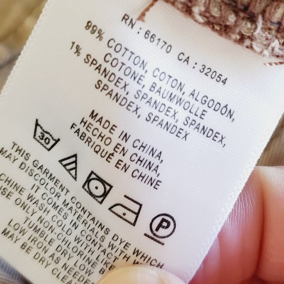 Anthologie Pilcro Pants Hyphen Slim Chino Beige  27 - Picture 6 of 7